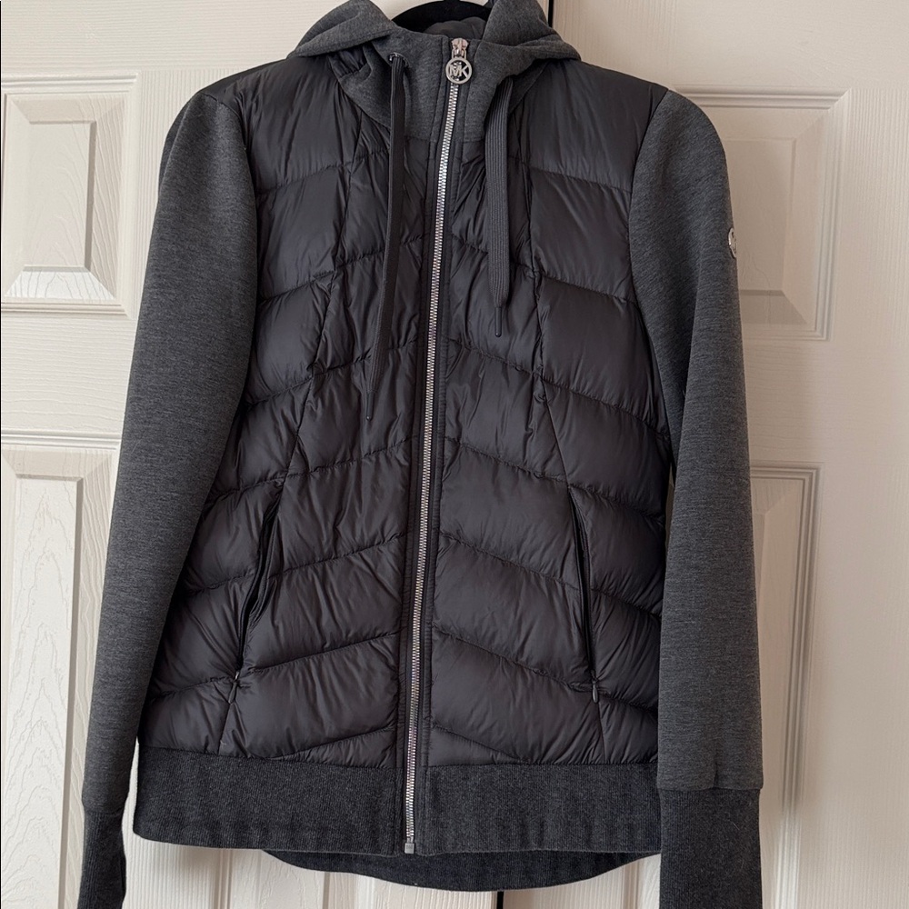 MICHAEL Michael Kors Gray Hooded Jacket
